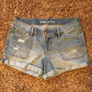 Blue jean shorts